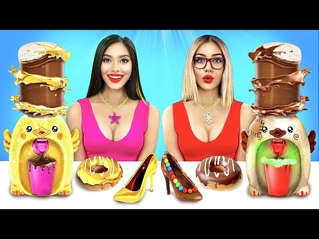 Rich VS Broke Chocolate Food Challenge | Expensive VS Cheap Decorating Ideas by RATATA BRILLIANT