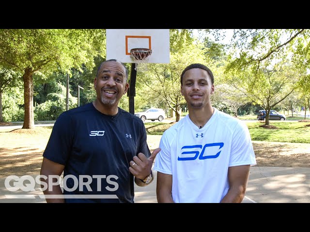 Can Steph Curry Beat Dad Dell in a Game of H-O-R-S-E? | GQ Sports