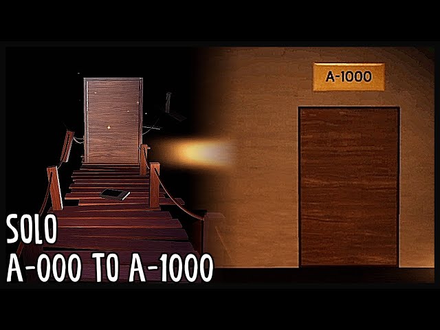 DOORS HOTEL+ SECRET ROOMS A-000 to A-1000 - Solo (Full Walkthrough) - Roblox