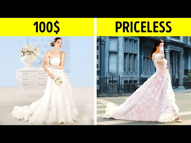 Fairytale Wedding VS Ordinary Wedding. Rich Bride VS Poor Bride