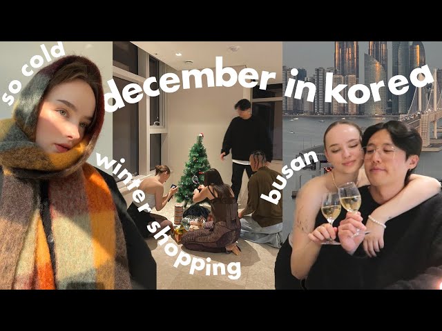 VLOG ❄️ december in Busan, first snow, dealing with winter blues & surviving cold weather | Sissel