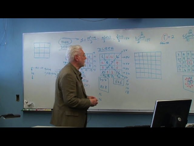 Magic Squares with professor Edward Brumgnach