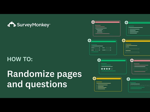 Question and Page Randomization with SurveyMonkey