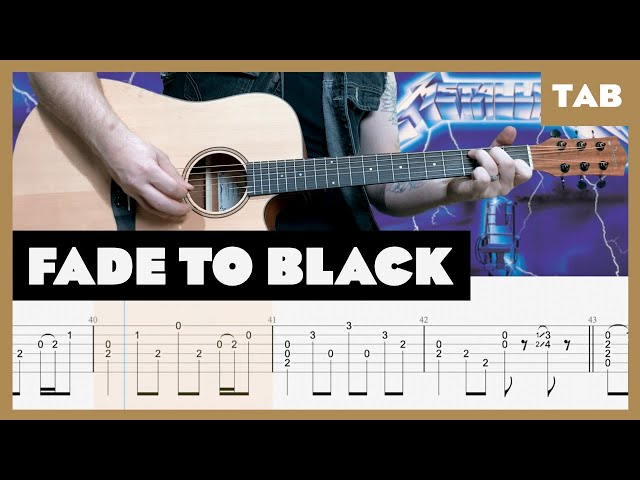 Metallica - Fade to Black - Guitar Tab | Lesson | Cover | Tutorial | Donner