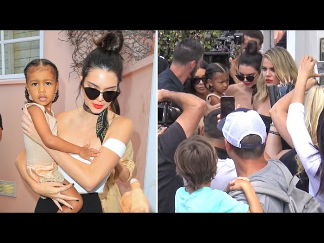 The Kardashians Cause Chaos Leaving Hotel And Going To The Horse Races Near San Diego