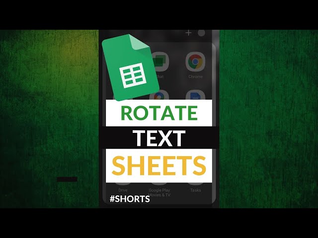 Rotate Text in Sheets on Mobile #Shorts