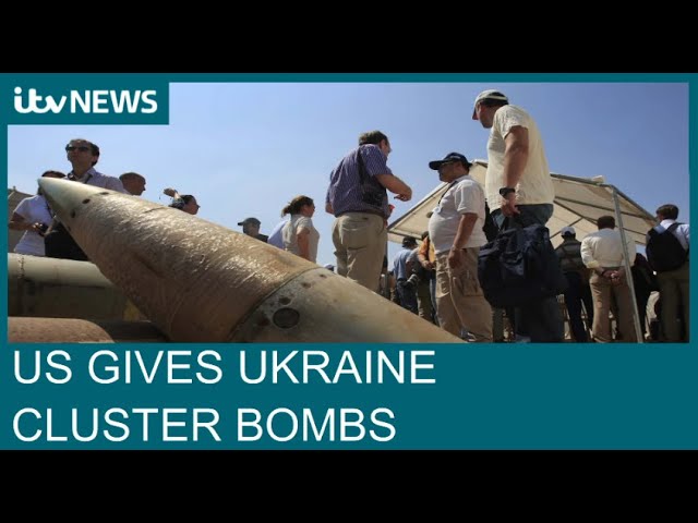 US to provide Ukraine with cluster bombs despite international bans| ITV News