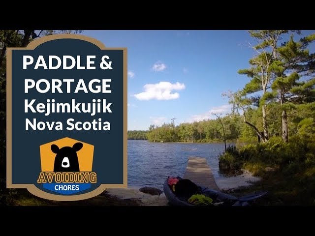 Kayak Paddle & Portage Frozen Ocean to Big Dam   Kejimkujik Nova Scotia River Kayaking