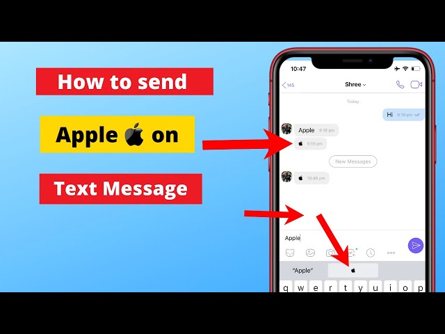 How to add Apple  logo on Message.#Shorts