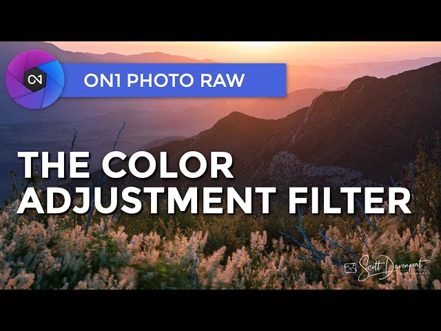 The Color Adjustment Filter - ON1 Photo RAW 2021