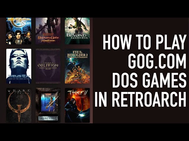 How to Play Gog.com DOS Game In Retroarch: Quicksaves, Controller Support, etc. | RetroArch 101