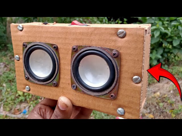 Making a Hand Made dj Speaker || Loud Home Theater || using cardboard.