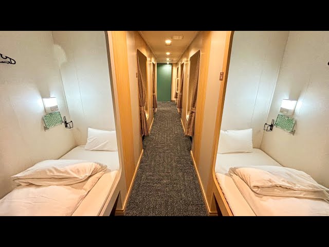 Capsule Hotel 12-hour ferry trip by night ferry｜Fukuoka to Osaka