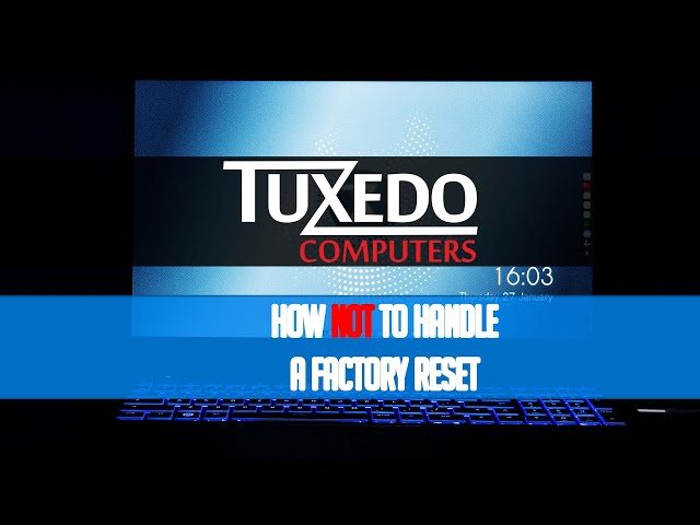 How NOT to Handle Factory Resets ft. Tuxedo Computers #shorts