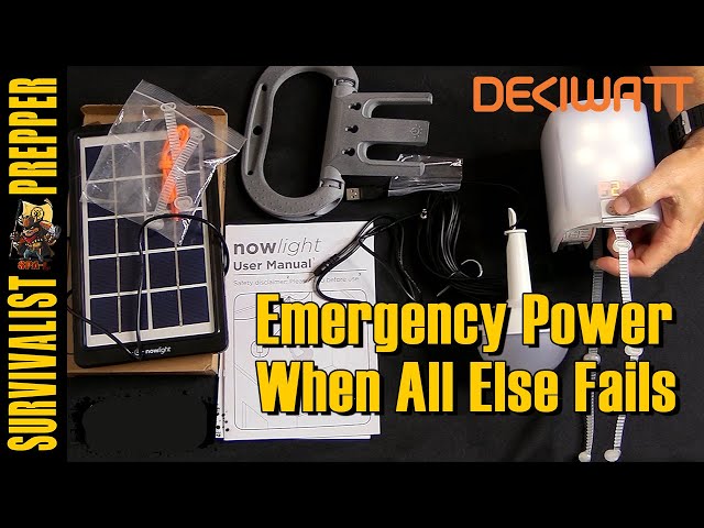The NowLight by Deciwatt Review - Emergency Power When All Else Fails