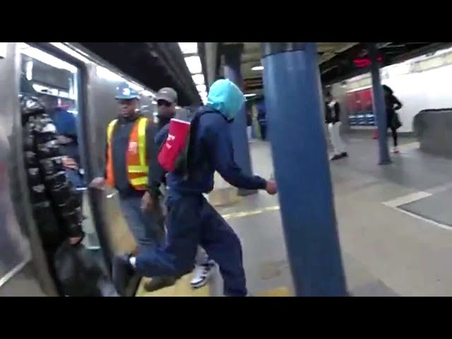 NYC subway purse snatcher chased down