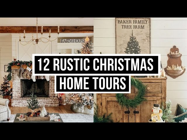 12 Rustic Christmas Home Tours