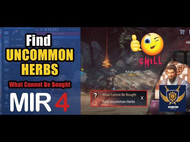 Find Uncommon Herbs What Cannot Be Bought Guide | MIR4 Request Walkthrough #MIR4 Taoist Class