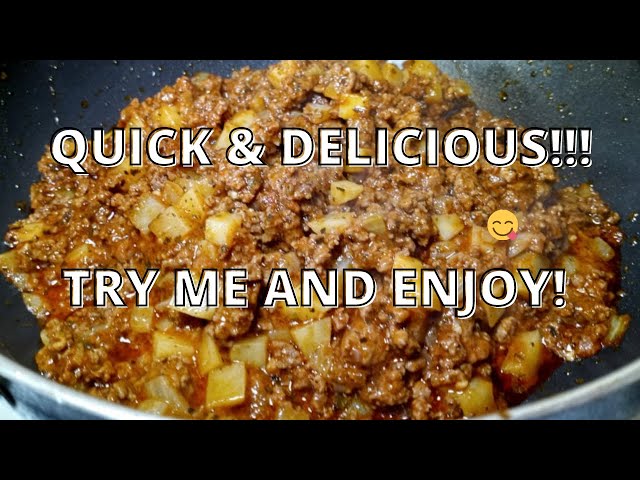 Ground Beef With Potatoes #youtube #subscribe #cooking