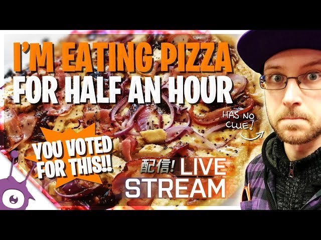 I'M EATING PIZZA FOR ½ AN HOUR 🍕 · Live Stream [Deutsch/English/日本語]
