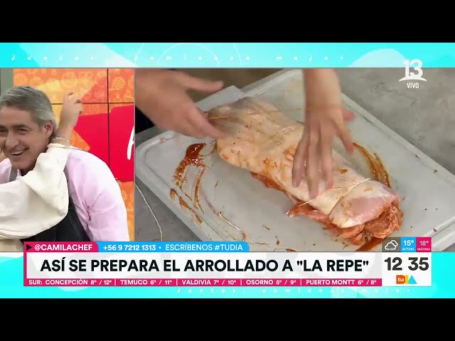 Arrollado huaso: Camila chef explica preparación culinaria | Tu Día | Canal 13