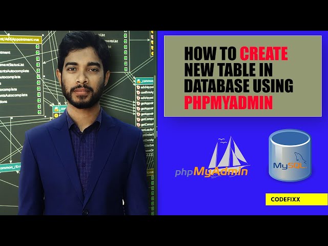 How to create new table in mysql database using phpmyadmin | Mysql database tutorial