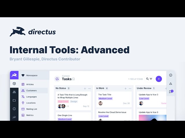 Build a CRM and Project Tracker with Directus No-code App Data Studio