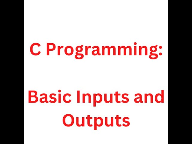 Basic inputs and outputs || C programming language || scanf() and printf() || Lecture 3