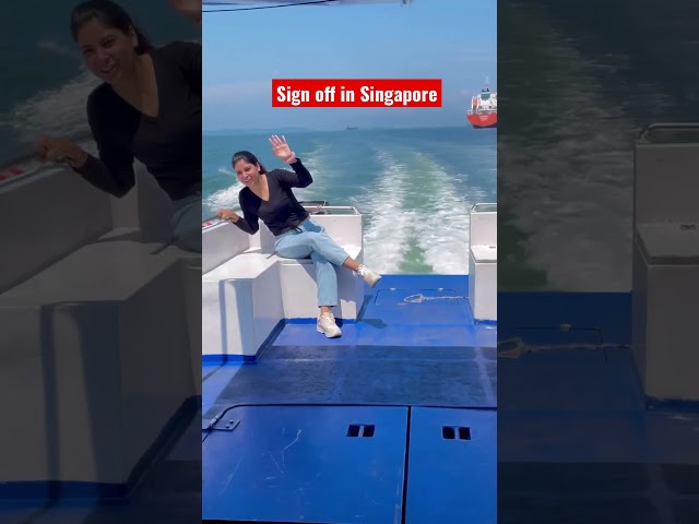 Ship sign off in Singapore #Singapore #Sailorslife #Sailorsfamily