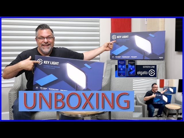 Elgato Key Light Unboxing and demo applications and Stream Deck XL
