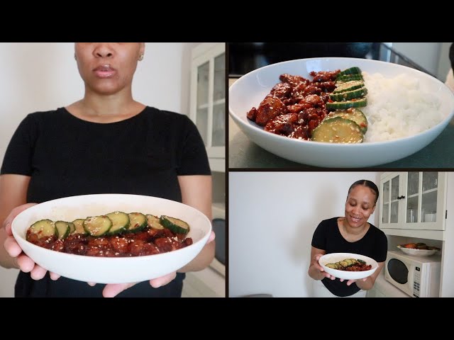 VLOG: Let's make high protein sticky Korean fried chicken only 452 calories | Jalalsamfit recipe