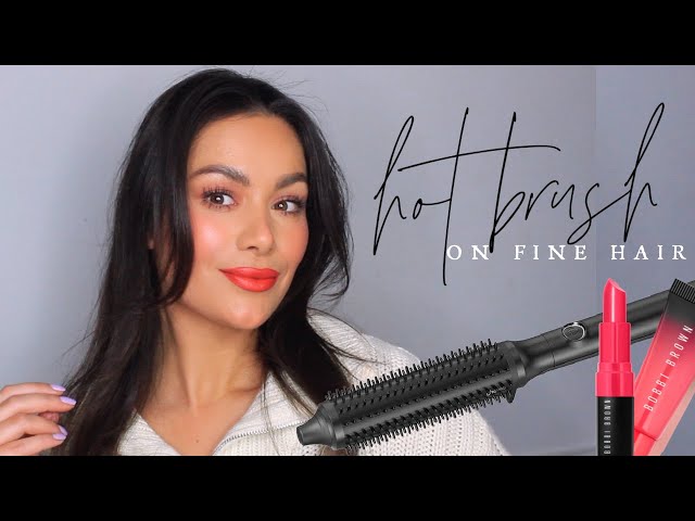 TESTING GHD RISE HOT BRUSH ON FINE HAIR AND NEW BOBBI BROWN BLUSH | Beauty's Big Sister