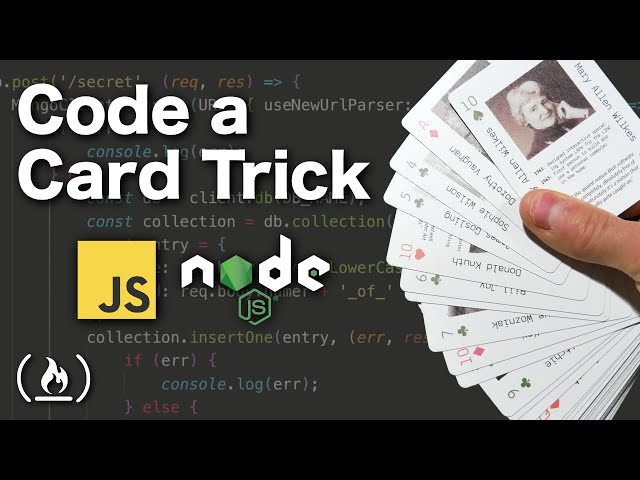 Code a magic card trick using JavaScript & Node.js - Tutorial