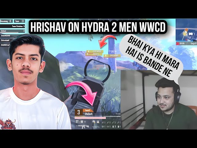 Hydra Hrishav React On Hydra BGIS Matches 🐉 | Hydra 2 Men Chicken dinner | Hydra eSports