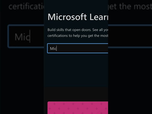 Learn Microsoft for FREE!
