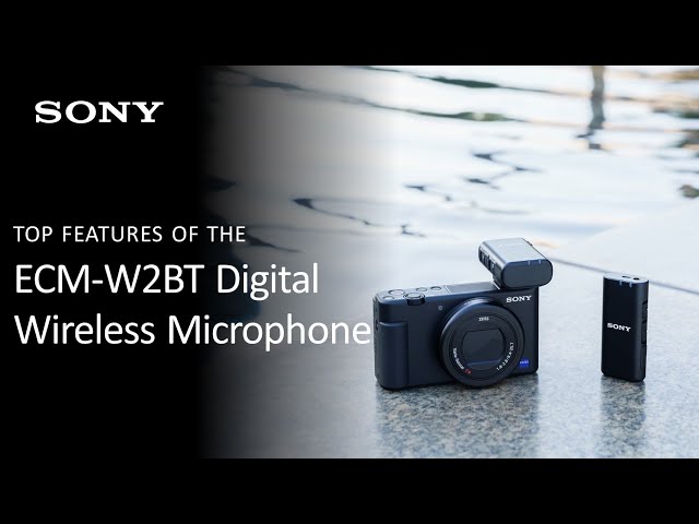 Sony | ECM-W2BT Digital Bluetooth Wireless Microphone and ECM-LV1 Lavalier Microphone Overview