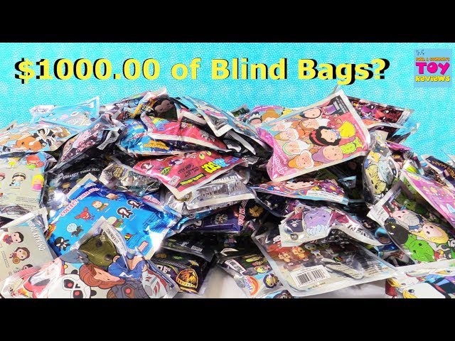 $1000 Blind Bag Figural Keyring Palooza Opening Disney Marvel Princess & More | PSToyReviews