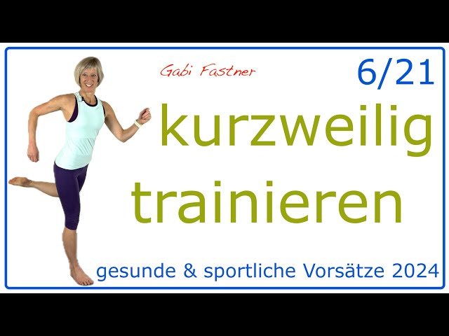 6/21 🤗 50 min. kurzweilig trainieren | komplettes Figur-Fitness-Kursprogramm, ohne Geräte