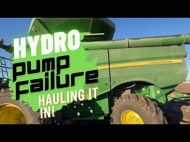 John Deere S680 hydrostatic pump failure - learn how to move a disabled combine