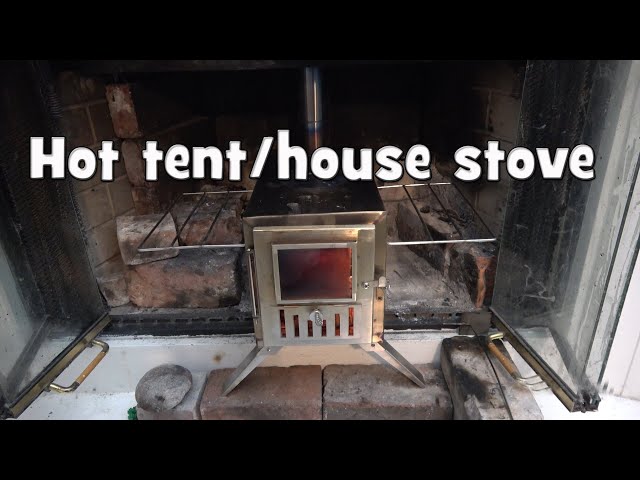 Hot tent portable wood stove review and mods