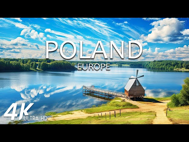 FLYING OVER POLAND (4K UHD) - Peaceful Music With Wonderful Natural Landscape For Relaxation