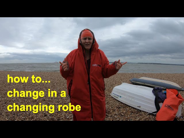 the dark art of getting changed in a changing robe