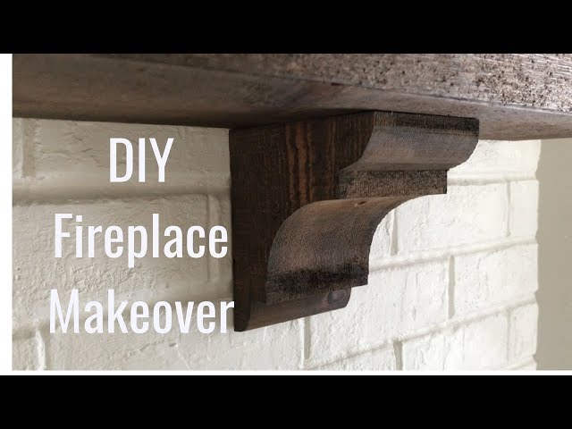 Fireplace Makeover - Cheap and EASY!