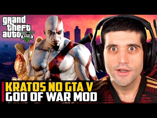 Kratos no GTA V - God of War MOD