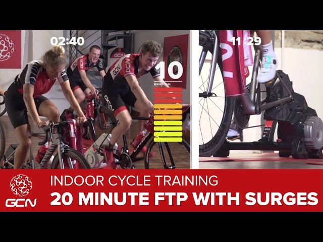 Indoor Cycling Training – 20 Minute FTP Session With Surges
