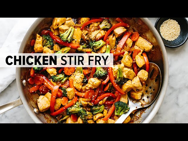 CHICKEN STIR FRY | easy, healthy 30-minute dinner recipe!