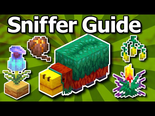 Ultimate Minecraft 1.20 Sniffer Guide - Eggs, Snifflet Torchflower & Pitcher Pod Farm