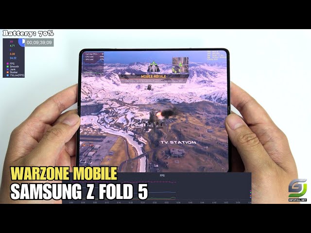 Samsung Galaxy Z Fold 5 test game Call of Duty Warzone 2024 | Snapdragon 8 Gen 2