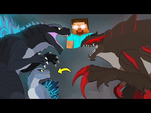 Powerful Mob Battle 😱 Ice Dragon VS Fire Dragon in Minecraft...