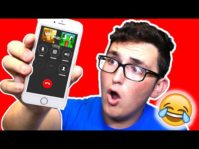 PRANK CALLING YOUTUBERS! (Minecraft Challenge Accepted)